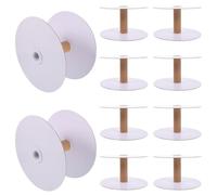 Beavorty Bobinas de Papel Vacías 20 Piezas, Carretes de Costura para Manualidades y Bricolaje, 10x4 Cm, Desmontables y Prácticos para Hilo y Bordar Hogar