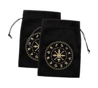 Beavorty Bolsa de Tarot con Cierre de Cordón para Guardar Cartas del Tarot Material Suave Y sin Pelusa Bolsa Portátil para Guardar Cartas del Tarot Organizador de Cartas del Tarot Bolsa con Cordón