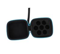 Beavorty Bolsa de Viaje para Aceites Esenciales 5 Ml, Estuche Compacto Azul de PU Resistente, Organizador Portátil Anti Golpes para Botellas de Aceite Esencial, Adecuado para Aromaterapia