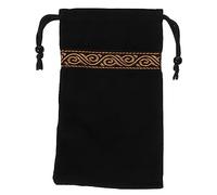 Beavorty Bolsa para Cartas del Tarot de Terciopelo Negro Ligera y Resistente que Protege las Cartas del Daño Adecuado para Guardar de Juego