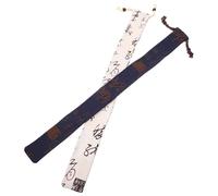 Beavorty Bolsa Protectora para Flauta de Bambú de Algodón y Lino, Diseño de Cuerda Humanizada, 2 Piezas, Durable y Fácil de Transportar para Músicos Varios estilos