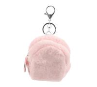 Beavorty Bolso De Peluche para Niña Pequeña Lindo Monedero Llavero Material Afelpado Suave Mini Tamaño Portátil Uso Diario y Viaje Color Rosa Encantador