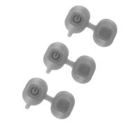 Beavorty Botón de Encendido y Silencio de Silicona 3 Piezas para Micrófono, Reemplazo Compatible, Flexible y Resistente, Accesorio para Reparación de Equipos de Audio Profesionales