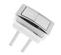 Beavorty Botón Pulsador de Descarga Doble para Inodoro, Cuadrado, 1 Pieza, Recambio para Tanque de Agua, Accesorio Baño Compatible, Instalación Sencilla, Color Carcasa Color Aleatorio