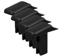 Beavorty Botones de Escalera Telescópica Extensible de Plástico Negro, Accesorios Fáciles de Instalar y Reemplazar, Pack de 4 Piezas para Reparación y Mantenimiento