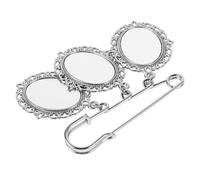 Beavorty Broche Conmemorativo De Graduación Encanto Conmemorativo Del Ramo Marco De Fotos Colgante Pin Colgante Charm Ramo Para Recuerdo De Boda Pines De Sublimación Aleación De Zinc Silver
