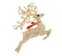 Beavorty Broche Forma de Navideño Accesorio de Moda Sofisticado para Adornar Ropa Bolsos Mochilas y Sombreros Diseño Retro Creativo para Celebraciones y Obsequios 1 Pieza Aleación