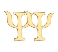 Beavorty Broches de aleación con letras de psicología, accesorios para ropa y suéteres, 2 unidades para hombres y mujeres en eventos y uso cotidiano