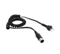 Beavorty Cable para Taladro de Uñas Negro de Plástico Conector Chapado en Oro, Reemplazo Fiable para Máquinas y Piezas de Mano en Salones y Servicios Móviles