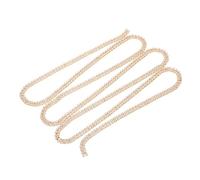Beavorty cadena de garra de de imitación cadenas adornos Elaboración Kenning accesorio artesanal ropa bricolaje cadena de de imitación Vidrio Golden