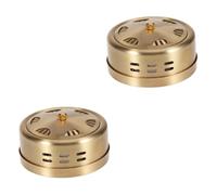 Beavorty Caja De 2 Piezas 6 bomba rodillo facial quemador de moxa utilización de tazas titular de la moxa ventosas para la cara tazas faciales champú contra la caspa Golden