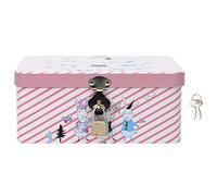 Beavorty Caja Portaescobillas Bolígrafo Él Bandeja De Maquillaje Decoración para Mesa Galleta Neceser Papelera Delineador De Labios Bolsa De Viaje Almacenamiento De Despensa Rosa Hojalata