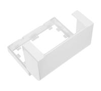 Beavorty Caja Protectora de Receptáculo Eléctrico Adhesiva de Doble Posición Elevada en Color, Cubierta a Prueba de Salpicaduras para Exteriores, Jardín y Camping, 2 Tomas, Protección