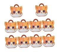Beavorty Cajas De 10 Piezas Caja De Dulces Portátil Embalaje De Cajas De Dulces De Panadería Bolsas De Gato Casos De Gato De Dibujos Animados Bolsas De A Granel De