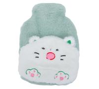 Beavorty Calentador de Manos Bolsa de Agua Caliente de Felpa Encantadora Bolsa de Inyección de Agua para Uso Portátil para Calmar el Estómago y Relajar Músculos