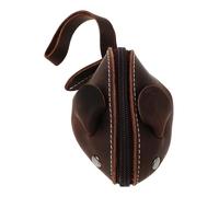 Beavorty Cartera Infantil Ratoncito Linda Billetera Pequeña Monedero De Peluche con Pulpo Marino Monedero para Mujer Llavero De Cangrejo Vaca Lechera Dark Brown Piel De Vacuno Capa Superior