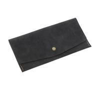 Beavorty Cartera Plegable de Piel billeteras Organizador de Tarjetas Cartera de Cuero Vintage Cartera de diseño Retro Titular de Dinero Billetera para Chicas Adolescentes Cuero PU Black