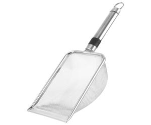 Beavorty Cedazo de Jardín Malla de 4 y 5 MM de Acero Inoxidable con Mango Ergonómico para Tamizar Sustrato de Macetas y Grava, Herramienta Eficaz para Jardinería en Casa