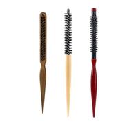 Beavorty Cepillo De Pelo Redondo 3 Uds. Peine Rizador De Madera Cepillo De Pelo Peine De Viaje Cepillo De Pelo Con Rodillo Soplador Para Mujeres Y Niñas