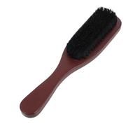 Beavorty Cepillo Ondulado De Cerdas De Jabalí Recortadora De Barba Para Hombres Desenredador Cepillo Para El Cuidado De La Barba Rizo Cabellos Ondulados Aceite De Barba Bigudí Black Madera
