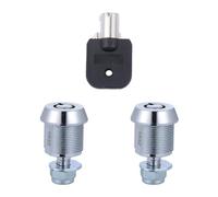 Beavorty Cerradura Tubular de Leva de 17 Mm para Arcade y Gabinete, Juego de 2 Piezas con Llave Tubular Reversible, Cierre Mecánico para Armario y Caja de Herramientas Color