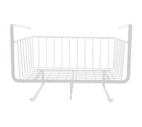 Beavorty Cesta Colgante de Acero al Carbono de Color para Armario, Organizador Multiusos Debajo del Estante, Estante de Almacenamiento para Cocina y Oficina, Soporte de Almacenamiento