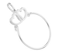 Beavorty Charm Holder Collar Doble Plata Versátil Colgante para Mujeres Formal Diario