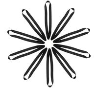 Beavorty Cinta de Medalla para Cuello en Poliéster Negro, 10 Unidades Clip, Diseñada para Premiar Logros en Encuentros Deportivos y Competencias