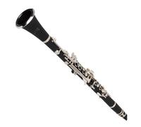 Beavorty Clarinete Bemol de Baquelita Negro In560 para Principiantes, Instrumento Musical de Viento Madera, Kit de Clarinete Juvenil para Estudio y Banda, Adecuado para Conciertos