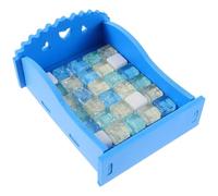 Beavorty Colchoneta Refrescante para Hámster, Cama Mediana de Cristal Azul Enfriamiento, Lugar de Descanso para Mascotas Pequeñas Durante el Verano