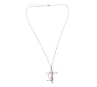 Beavorty Collar Con Crucifijo Colgante Médico Collar Con Temática De Enfermera Joyería Para Mujeres Enfermeras Doctoras Estudiantes De Medicina Ceremonia Navideña Oro Rosa