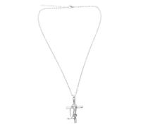 Beavorty Collar Con Crucifijo Colgante Médico Collar Con Temática De Enfermera Joyería Para Mujeres Enfermeras Doctoras Estudiantes De Medicina Ceremonias Navideñas Plata