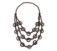 Beavorty Collar Para Mujer Boho Multicapa Hecho a Mano De Cuentas De Cáscara Natural Joyería Étnica Tropical Para Verano