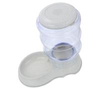 Beavorty Comedero para Mascotas Domésticas Automático de Plástico Gris Capacidad de 3,8L, Dispensador para Perros, Gatos y Cachorros Hogar