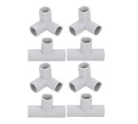 Beavorty Conectores de Unión para Puertas de Seguridad Infantiles 8 Piezas Plástico Resistente Accesorios en T y Triángulo para Parques de Bebés Barreras Interiores Reforzadas