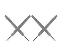 Beavorty Conjunto de 4 Limas Rectangulares sin Mango 200 MM de Acero Endurecido para Afilar Bordes y Ángulos, Uso en Carpintería y Afilado Manual