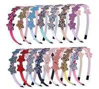 Beavorty Conjunto de Diademas para Niños Y Niñas Adorables Accesorios para El Cabello con Estrellas Y Lentejuelas para Fiestas Estilo Diario