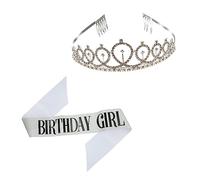Beavorty Conjunto De Y Faja Para Cumpleaños De Niñas Decoración De Cumpleaños Faja It's My Birthday Recuerdo De Fiesta Suministros Para Fiestas