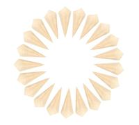 Beavorty Conos de Embalaje para Helado 13x18 Cm, Conos de Madera Biodegradables, Desechables y Seguros, 50 Unidades, para Fiestas y Postres Ecológicos