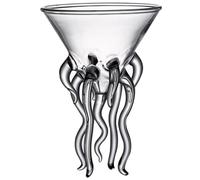 Beavorty Copa de Cóctel de Cristal Forma de Medusa y Pulpo, Capacidad 150 Ml, Vaso Alto Transparente para Whisky y Vino, Adecuado para Fiestas, Bodas y Reuniones Familiares
