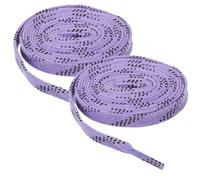 Beavorty Cordones para Patines de Hockey Encerados Morados 1 Par Resistentes para Uso en Hielo y Zapatillas Deportivas