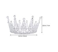 Beavorty Corona De Reina Enjoyada Para Boda Corona Nupcial Accesorios Cabello Para Halloween y Cumpleaños