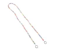 Beavorty Correa Cruzada de Cadena Acrílica Diseño de Corazón, Colgante para Bolso Bandolera, Cadena Artesanal para Bolsos Mujer, Accesorio DIY Resistente a Caídas, Extensible para Monedero