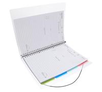 Beavorty Cuaderno de Recetas Caseras Espiral y Hojas Reemplazables para Planificar Menús Diarios Hogar
