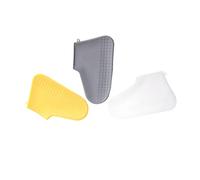 Beavorty Cubiertas de Silicona para Zapatos Antideslizantes, Plegables Diseño Especial Suela, Ideales para Lluvia y Uso al Aire Libre, Color Blanco