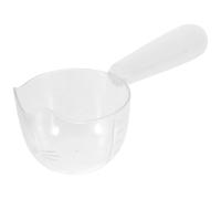 Beavorty Cuchara Medidora Transparente Clip para Comida Húmeda de Perros y Gatos, Pala Dosificadora de Plástico Reutilizable de Color Claro con Escala, Utensilio Práctico para Alimentación