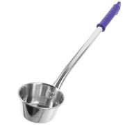 Beavorty Cucharón de Acero Inoxidable para Cocina y Lavabo Mango Largo de 38 Cm, Diseño Resistente sin Rebabas y Gancho para Colgar, Capacidad 300 Ml
