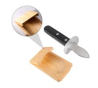 Beavorty Cuchillo para Mariscos 2 Piezas con Hoja de Acero Inoxidable y Mango, Abridor de Conchas y Almejas, Herramienta para Abrir Ostras Profesional, para Cocina Hogar Color Aleatorio