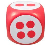 Beavorty Datos de Espuma Gigantes de 20 Cm Dado Numerado Rojo y Accesorio para Juegos y Fiestas de Varios Lados para Reuniones y Entretenimiento Hogar