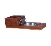 Beavorty De Madera Bandeja para Bandeja De Madera para Whisky para Y Portavasos De Whisky Ceniceros para para Hombres